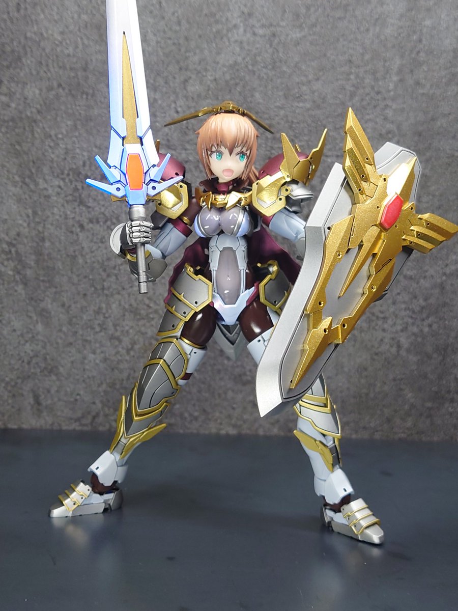 30MS ルリカ［姫武者］塗装完成品 勇者さん完成デス(⁠・⁠∀⁠・⁠) 塗り分け大変でした( TДT)如何でしょう