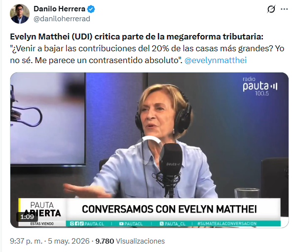SebastianRochaZ's tweet photo. 🔹Esto es lo que logra la señora Matthei.

Ser tuiteada por los guaripolas de la izquierda por que lleva agua a su molino.

Que tipa mas despreciable y nefasta. https://t.co/tkEKjcBpN6