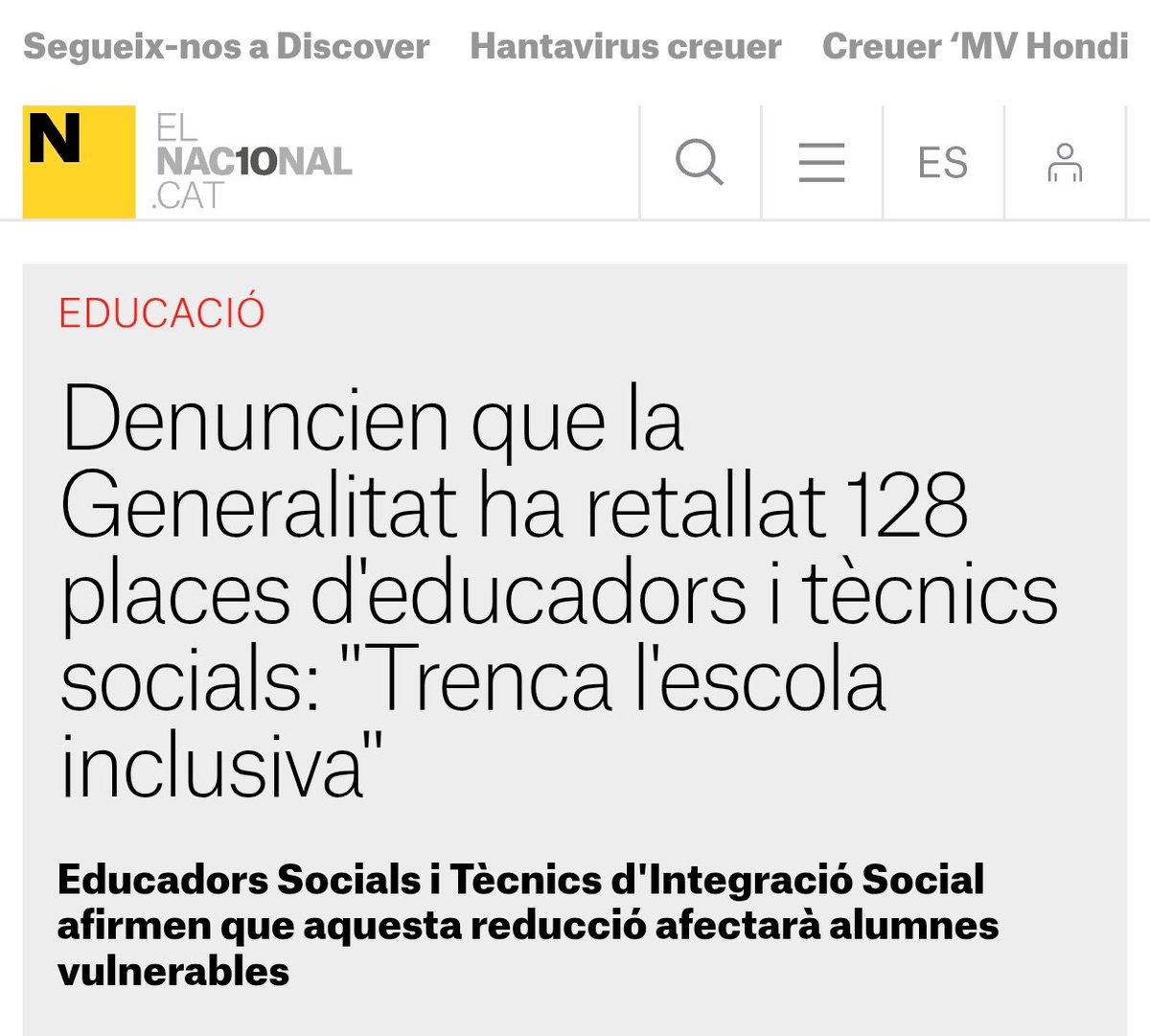 La nostra mentidera de capçalera torna a fer trampes amb els números. No n'incorpora 450, recupera els 128 que ha retallat aquest curs i en posa 322 més, que ja veurem si els posa.