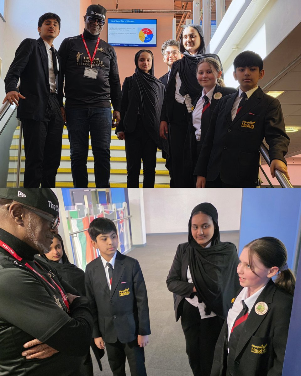 MarsdenHeights's tweet photo. We were proud to welcome former Chelsea FC footballer Paul Canoville to launch the new @_PCFoundation partnership with the Lancaster Cluster.

Thanks to Tulisha, Harris, Mehak, Monib, Ahad and Ramel, for representing us so brilliantly.

Read all about it: https://t.co/RKqX7IaS0T https://t.co/W5pXikK63z