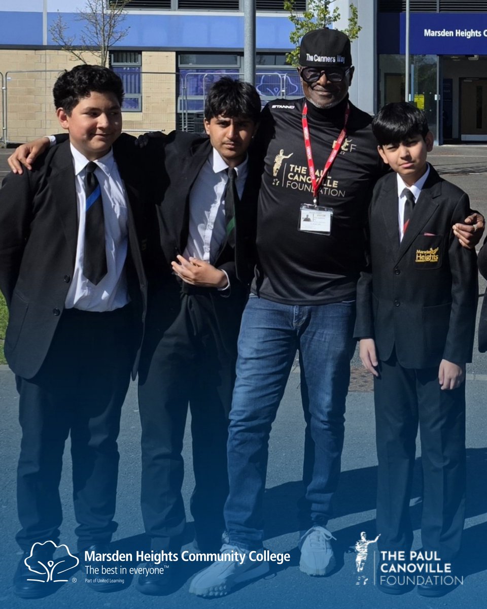 MarsdenHeights's tweet photo. We were proud to welcome former Chelsea FC footballer Paul Canoville to launch the new @_PCFoundation partnership with the Lancaster Cluster.

Thanks to Tulisha, Harris, Mehak, Monib, Ahad and Ramel, for representing us so brilliantly.

Read all about it: https://t.co/RKqX7IaS0T https://t.co/W5pXikK63z
