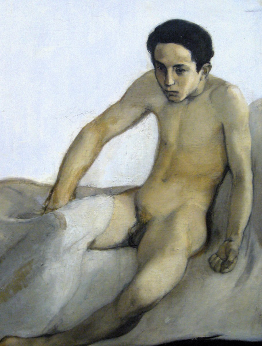 Magnus Enckell (1870–1925) - The raising (1894). <a href="/AteneumMuseum/">Ateneum Art Museum</a> Helsinki 🇫🇮, foto Mar 2006