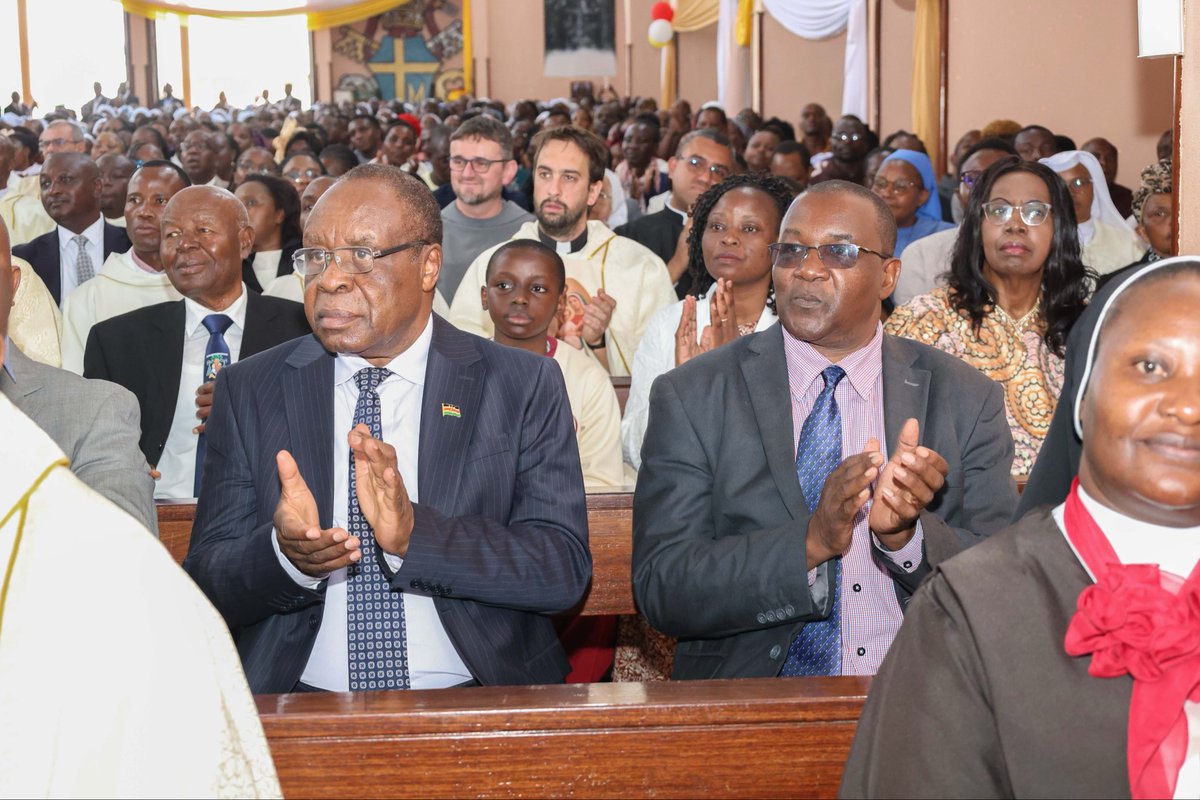 DaystarUni's tweet photo. Monsignor Obed Muriungi Karobia, a PhD Psychology candidate at @DaystarUni, this morning marked a significant milestone with his installation as Auxiliary Bishop of the Archdiocese of Nairobi. The ceremony was attended by the VC ,DVC ARSA, and fellow PhD students.

#FormNiDaystar https://t.co/7Vz35RnTy1