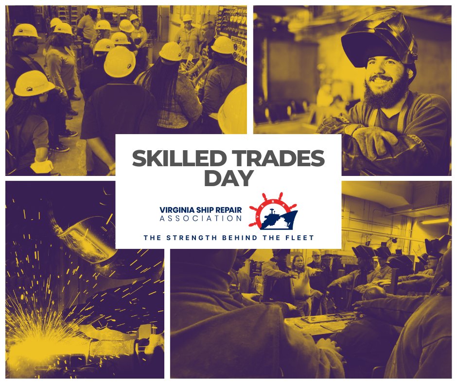 VAShipRepair's tweet photo. Happy #NationalSkilledTradesDay! 🛠️⚓️ To the thousands of men and women on the Virginia waterfront: thank you. You are the backbone of our national defense. It’s time to treat the skilled trades as the premier career path it is.

#HamptonRoads #SkilledTrades https://t.co/75tSTVkrZn