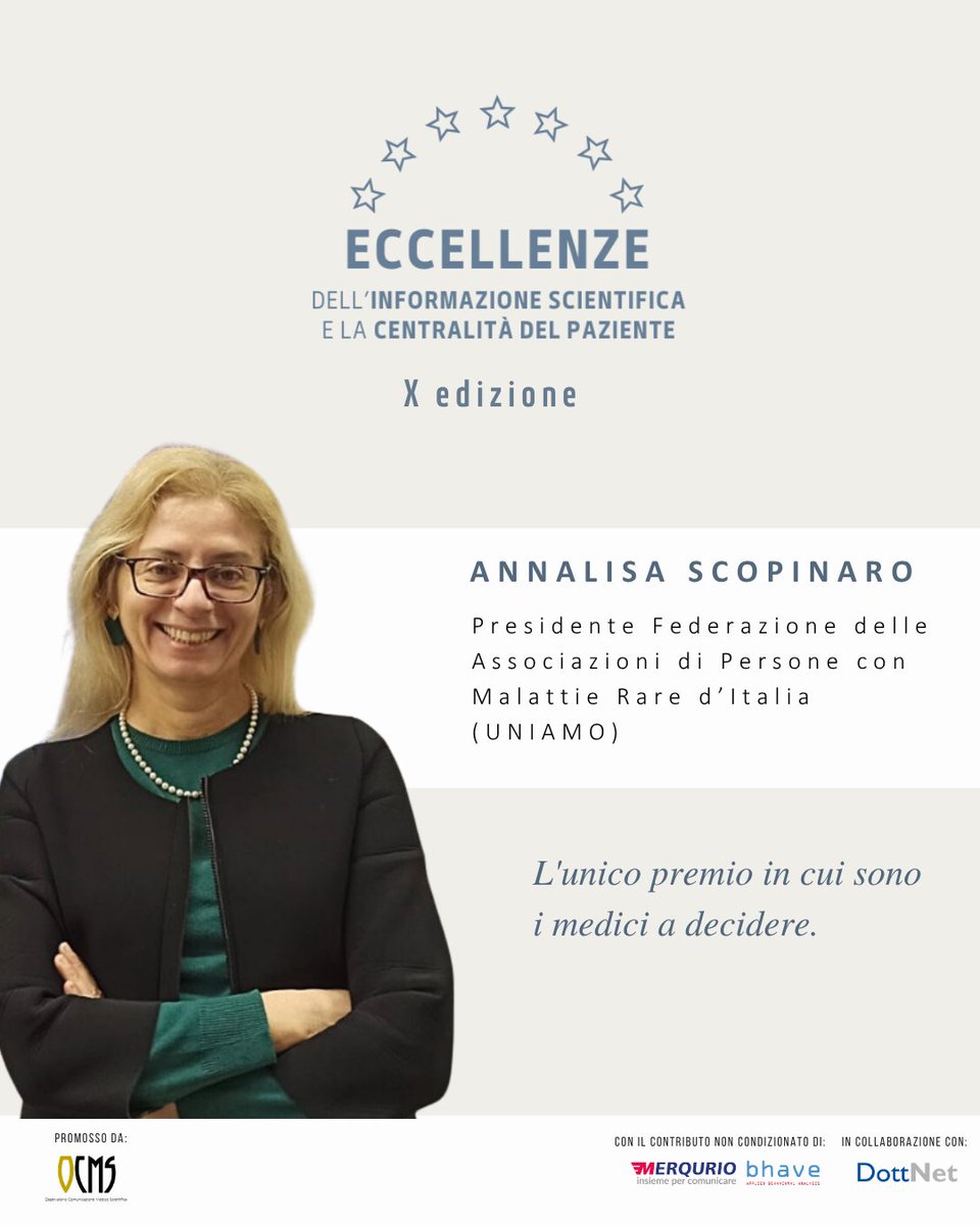 EccellenzeIS's tweet photo. I membri del board della X Edizione del Premio Eccellenze:

✨ Annalisa Scopinaro - Presidente @uniamofimronlus
✨ Sandro Spinsanti -  Direttore Istituto Giano
✨ Claudio Cricelli - Presidente emerito SIMG
✨Alba Di Leone - Presidente @komenitalia

#PremioEccellenze https://t.co/UBZMPSrzjT