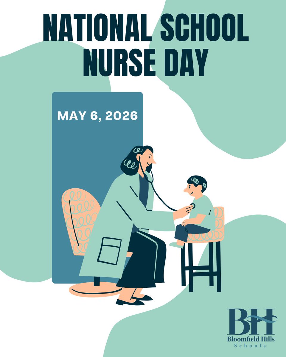 bhschools's tweet photo. Today, on School Nurse Appreciation Day, we celebrate the important work of our BHS District Nurse, our Nurses at Wing Lake Development Center. Thank you for keeping our buildings safe and healthy. We appreciate you! 🩵  #BelongHere https://t.co/6pcQQA2a1Y