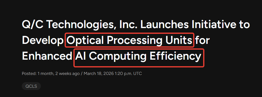 Dogtor01416800's tweet image. 🚨 $NVDA just validated (again) the entire optical computing thesis.🚨

Today, NVIDIA locked in a multiyear deal with Corning to 10x U.S. optical connectivity capacity for next-gen AI infrastructure.

Meanwhile, nanocap $QCLS ($30M MCap)  has been quietly building Optical