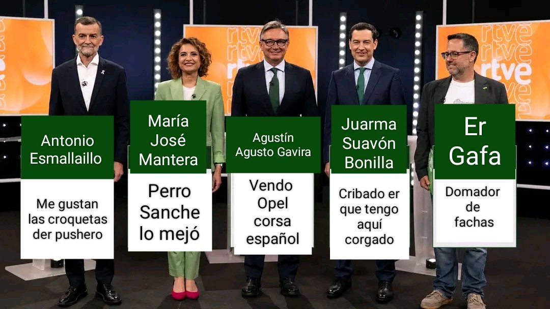 Los candidatos a presidir la Junta vienen fuertes...
#meme
