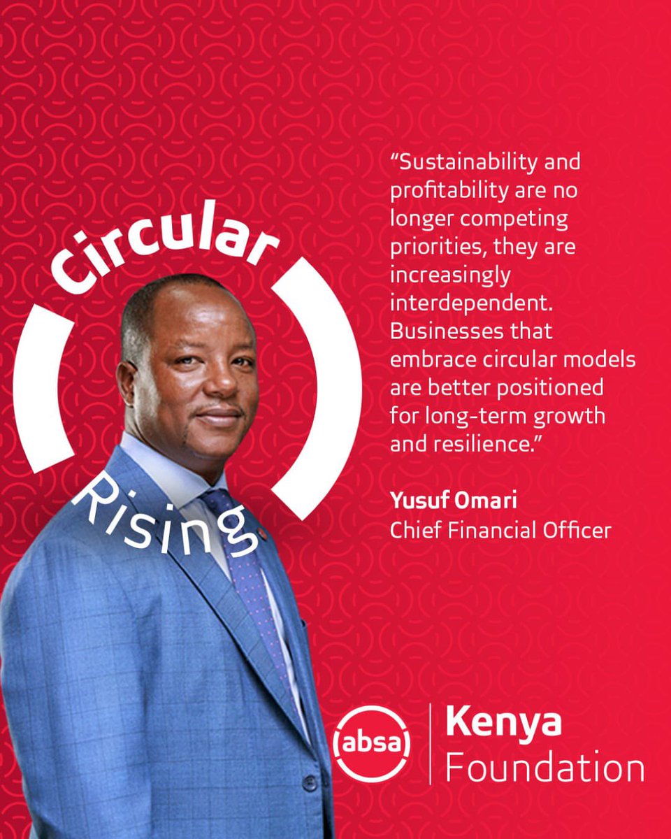 AbsaKenyaFdn's tweet photo. SMEs and MSMEs remain the backbone of Kenya’s economy. The #AbsaCirculaRising programme is critical in unlocking their potential, enabling access to finance, and supporting their transition into sustainable enterprises.

#EmpoweringYourStory
#YourStoryMatters
#AbsaKenyaFoundation https://t.co/JMS5wVEEKh