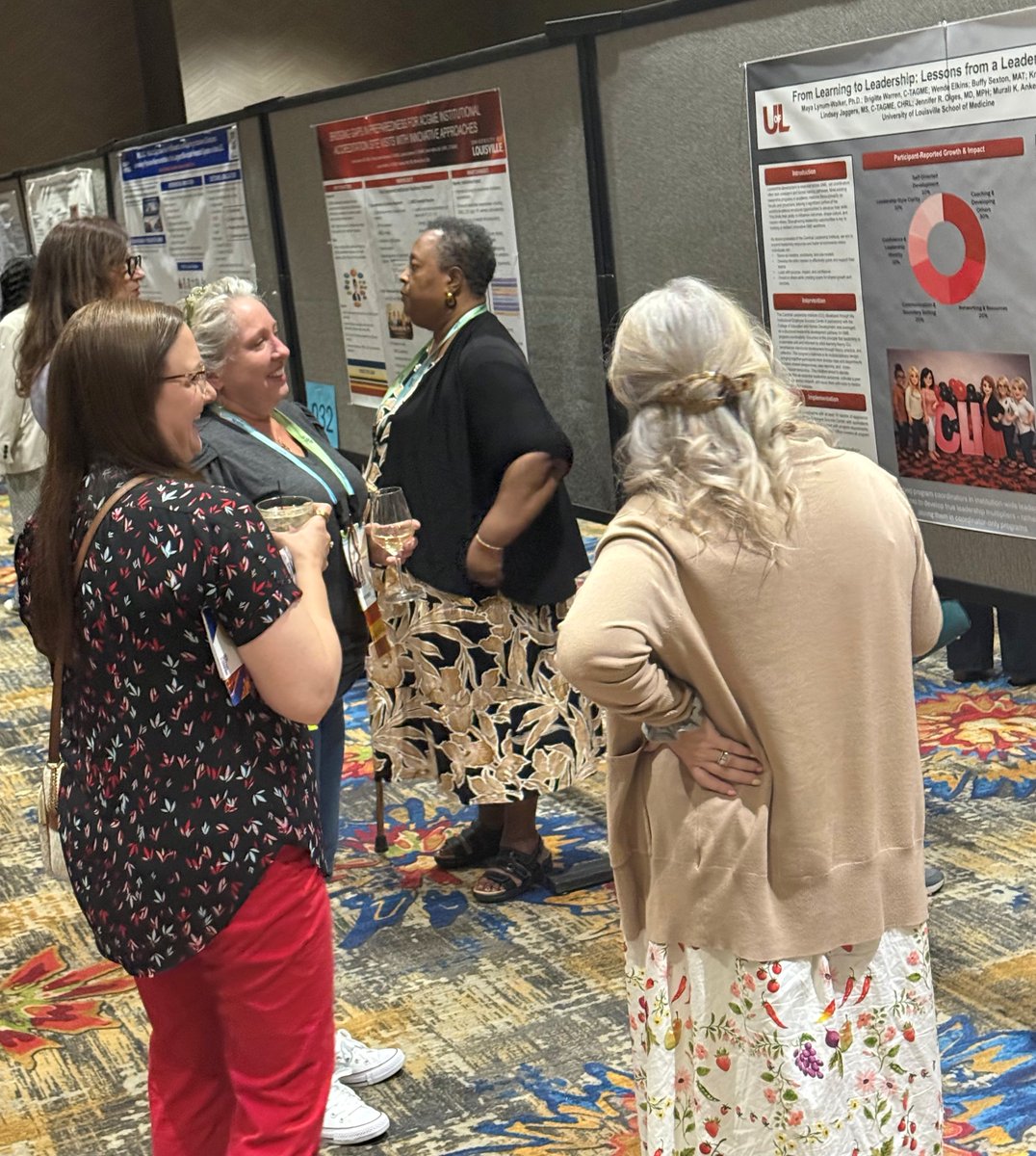 UofLGME's tweet photo. Last week, UL GME sent several of our staff and coordinators to #AHME2026. Their hard work, innovation, and commitment to advancing graduate medical education were clearly showcased through their poster presentations - with one poster taking home 2nd place Viewer's Choice Award! https://t.co/Oqp6Nz9o3u