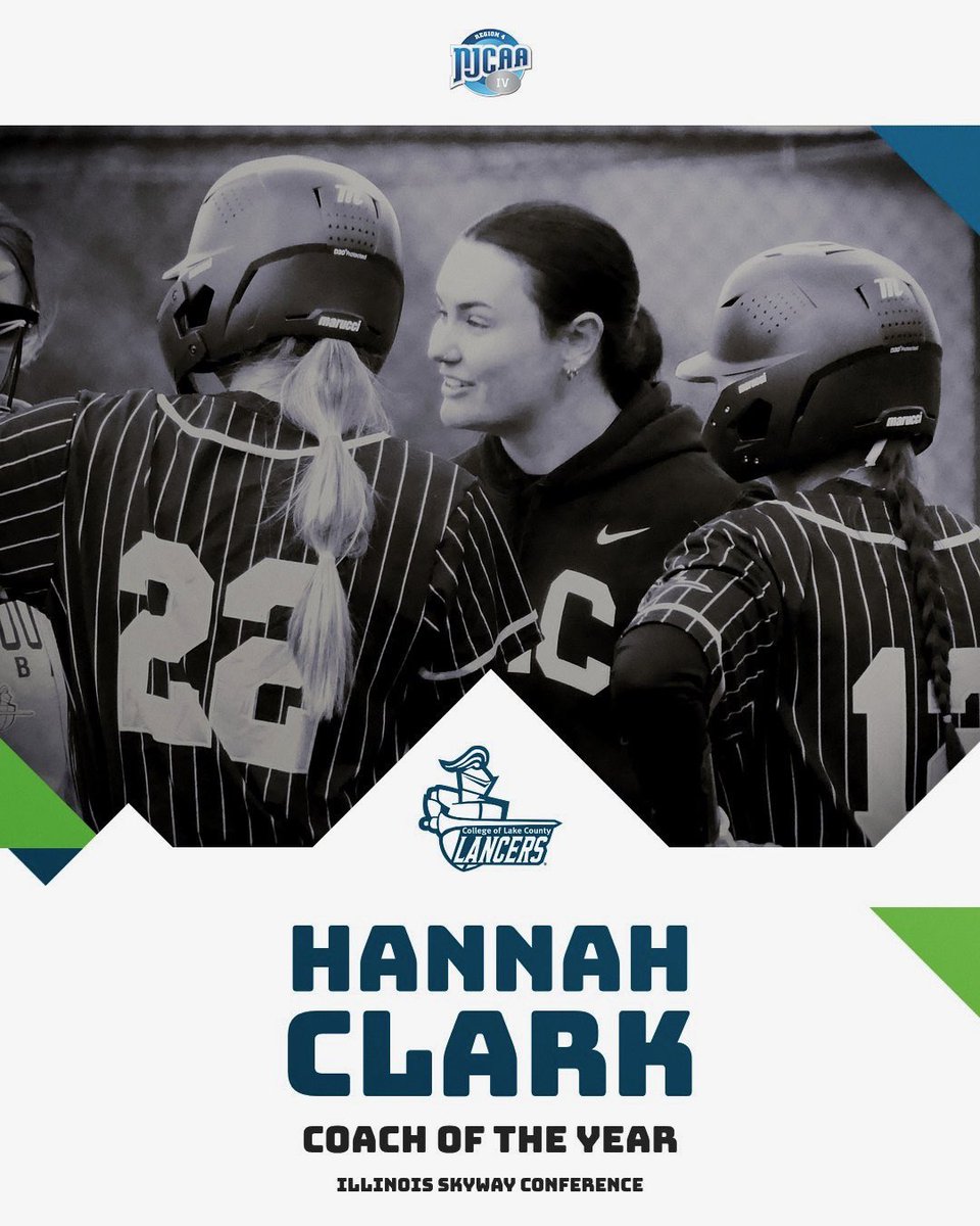 CLC_Softball's tweet photo. HUGE congratulations to our first year head coach, Hannah Clark, on achieving Conference Coach of the Year!!! A huge accomplishment and so beyond grateful to have you lead and represent the program!
#LancerSoftball https://t.co/zzhkM7MDe3