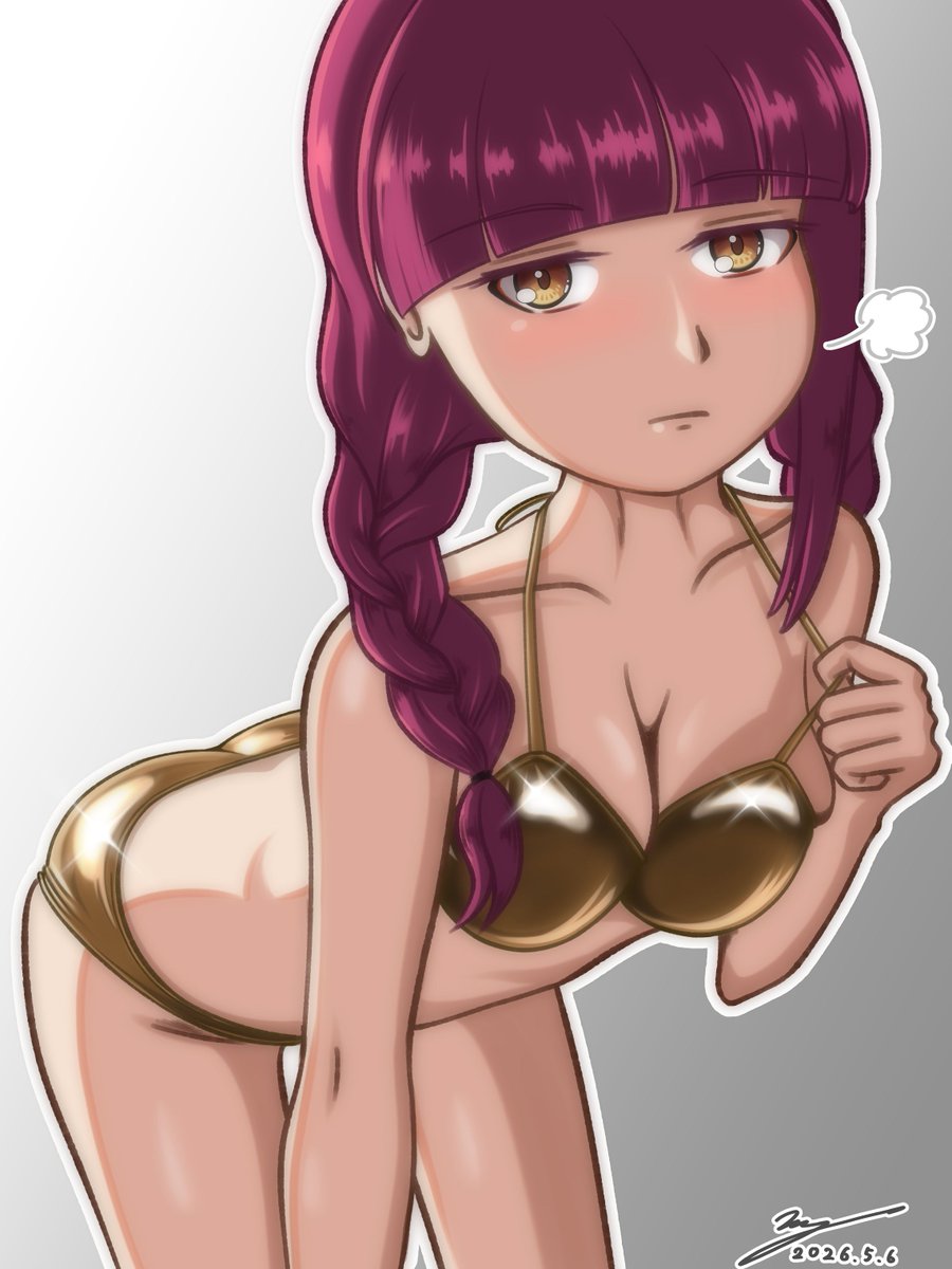 GWだから、金ビキニリリコさん。
#コトブキ

連休最後に滑り込みセーフ。