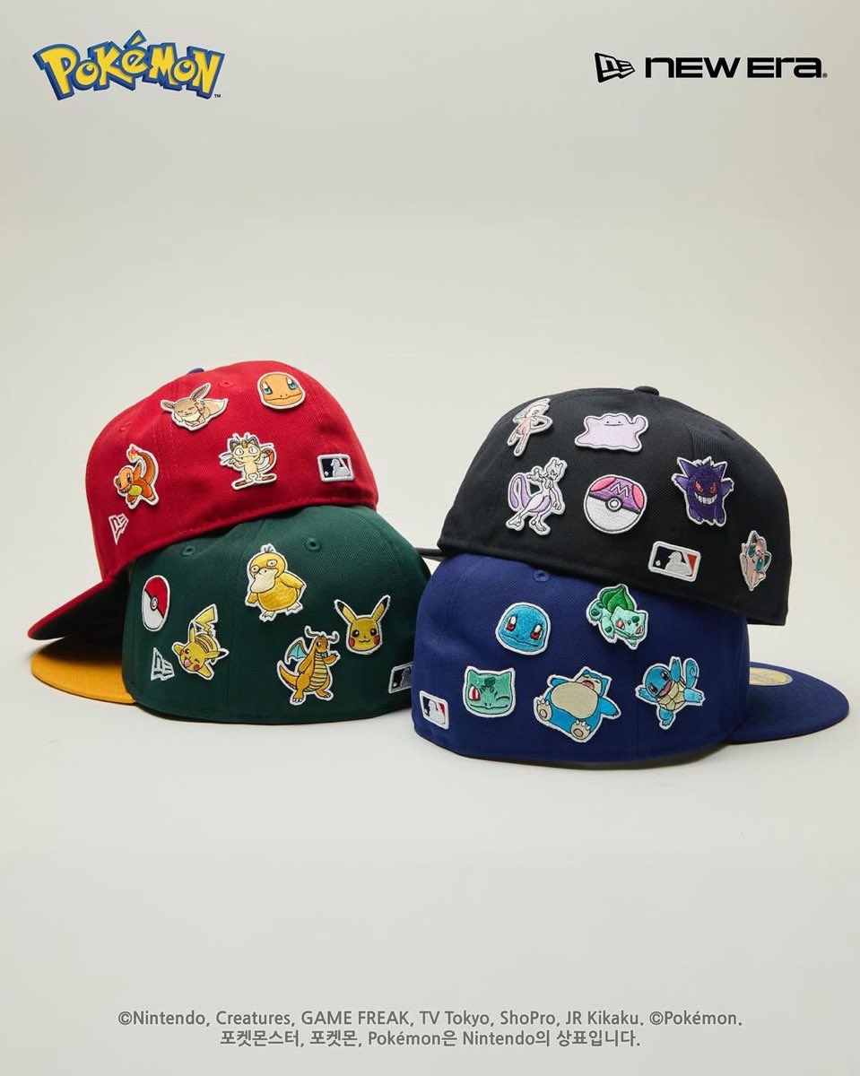 uptod4te's tweet photo. New Era x Pokémon キャップカスタムコレクションが現地時間5月8日より韓国で発売 【ニューエラ ポケモン】
https://t.co/YB70GnETkm https://t.co/BIabi8ADzG