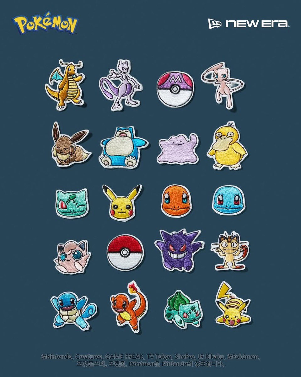 uptod4te's tweet photo. New Era x Pokémon キャップカスタムコレクションが現地時間5月8日より韓国で発売 【ニューエラ ポケモン】
https://t.co/YB70GnETkm https://t.co/BIabi8ADzG