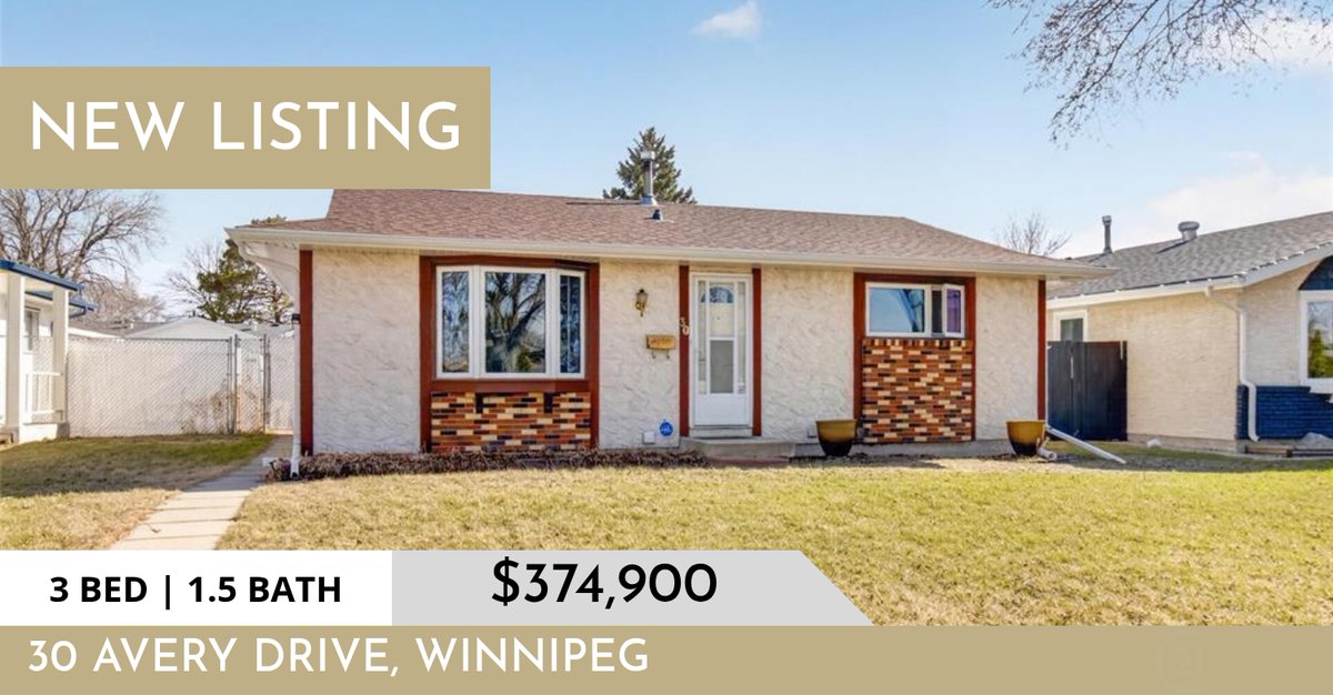 TheRealtorMikeB's tweet photo. 📍Another New  [A|B]  Listing 📍 Take a look at this fantastic new property that just hit the market located at 30 Avery Drive in Winnipeg. DM Us Here or at (204) 295-3965 for more information

Mike Buenaventura
[A|B] Archambault -... https://t.co/ylYlonn89N https://t.co/3qn5b0bWyq