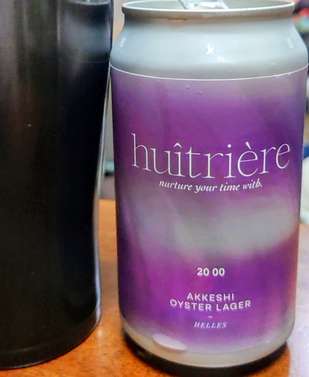 kotaka7's tweet photo. huîtrière の
AKKESHI OYSTER LAGER《厚岸オイスターラガー》
#beer https://t.co/wvaZqAqwik