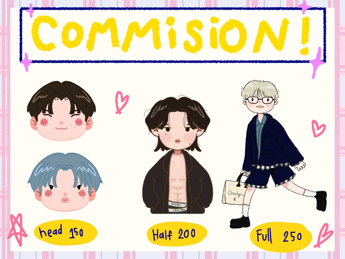 cherrychalynn's tweet photo. ( Kindly RT )
𖥔 ݁ ˖ . Commission Open ⊹˚. ♡.

♡รายละเอียด/เรทราคา ตามภาพ
หรือสอบเพิ่มเติม ทางDM ได้เลยค่ะ ₊˚✩彡 
#commissionTH #commissionsopen
#artsxns https://t.co/4U0JOf2TTU