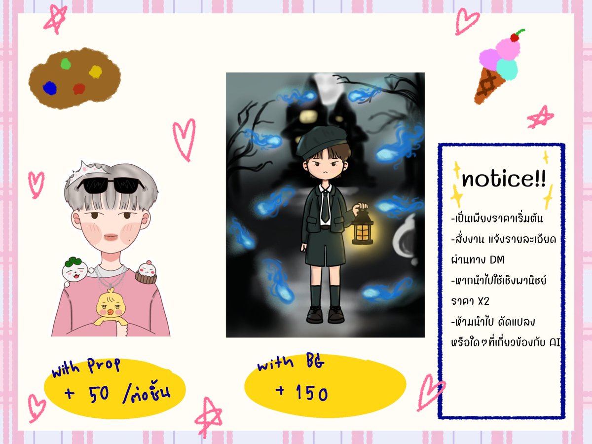 cherrychalynn's tweet photo. ( Kindly RT )
𖥔 ݁ ˖ . Commission Open ⊹˚. ♡.

♡รายละเอียด/เรทราคา ตามภาพ
หรือสอบเพิ่มเติม ทางDM ได้เลยค่ะ ₊˚✩彡 
#commissionTH #commissionsopen
#artsxns https://t.co/4U0JOf2TTU