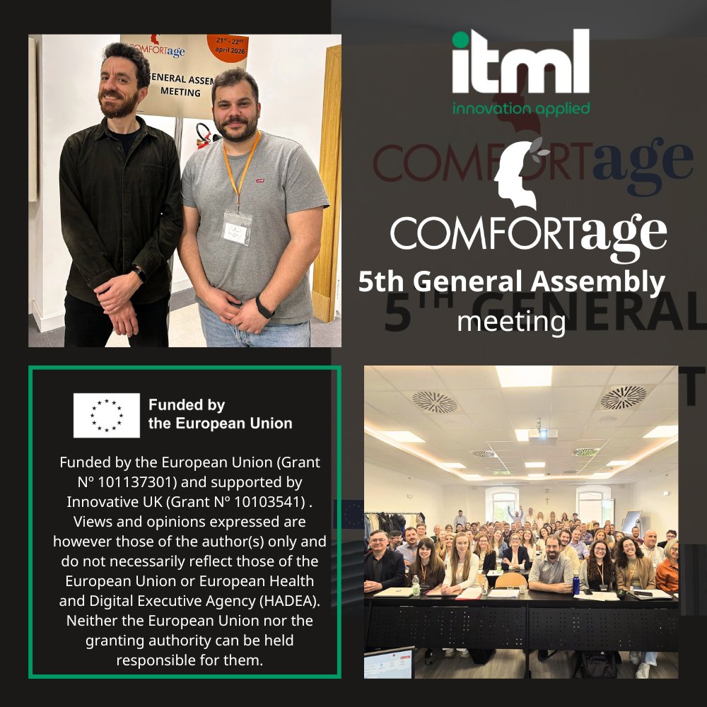 ITMLGR's tweet photo. We had the pleasure of participating in the @comfortage_eu General Assembly and the #AgeingDeal event.
3 days of collaboration, knowledge sharing and insightful discussions around healthy ageing, #digitalhealth and innovation together with partners and stakeholders across Europe https://t.co/si1ectyJ66