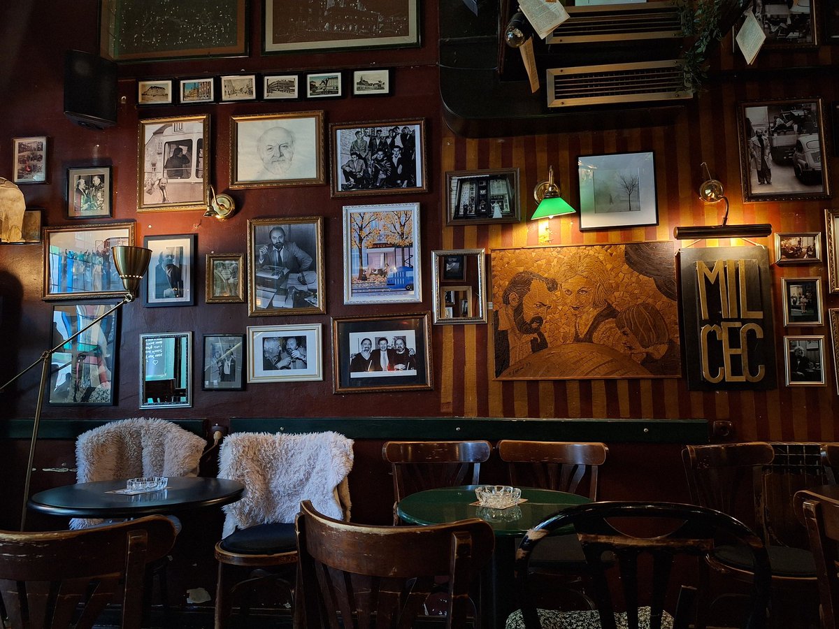gdjeste's tweet photo. Coffee house K&amp;K Milčec, founded by Zagreb journalist Zvonimir Milčec is a great place to sit and complain to the barista about everything wrong with this life. https://t.co/BSL04idGPw