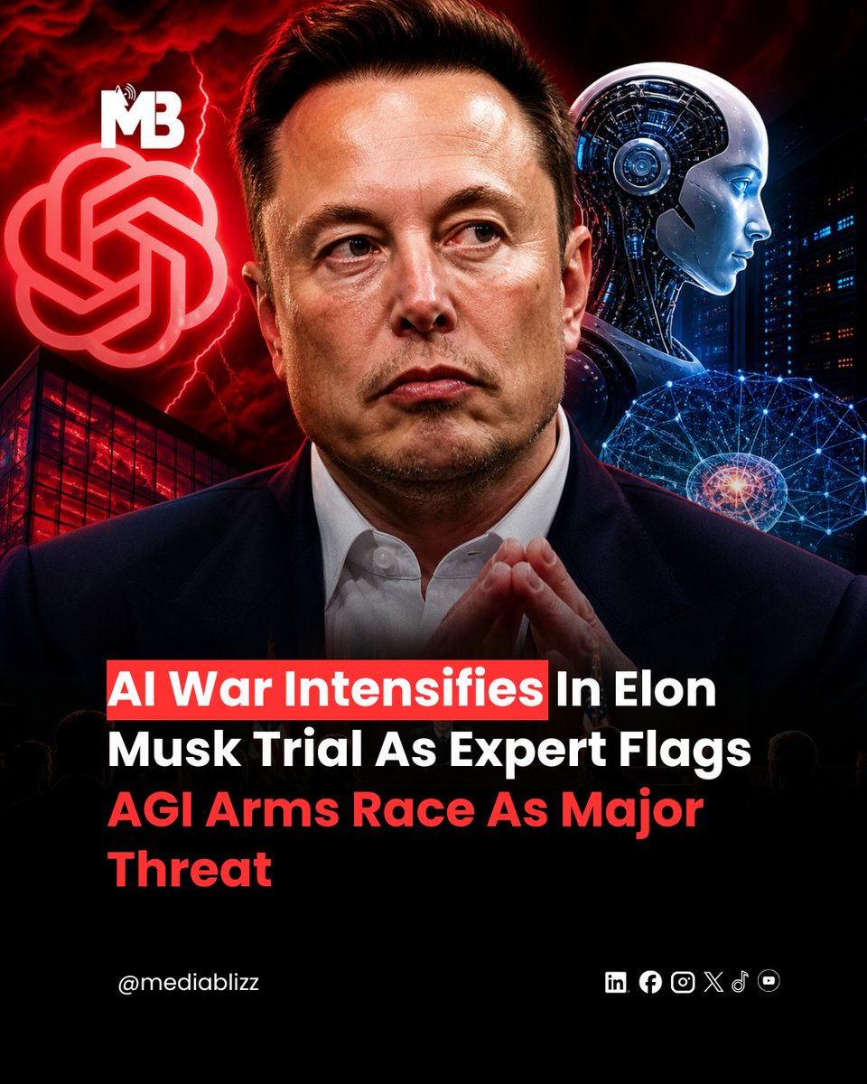 Musk’s key AI expert witness warned about an “AGI arms race” — a global competition to build the most powerful AI first.

#AI #OpenAI #ElonMusk #AGI #TechNews