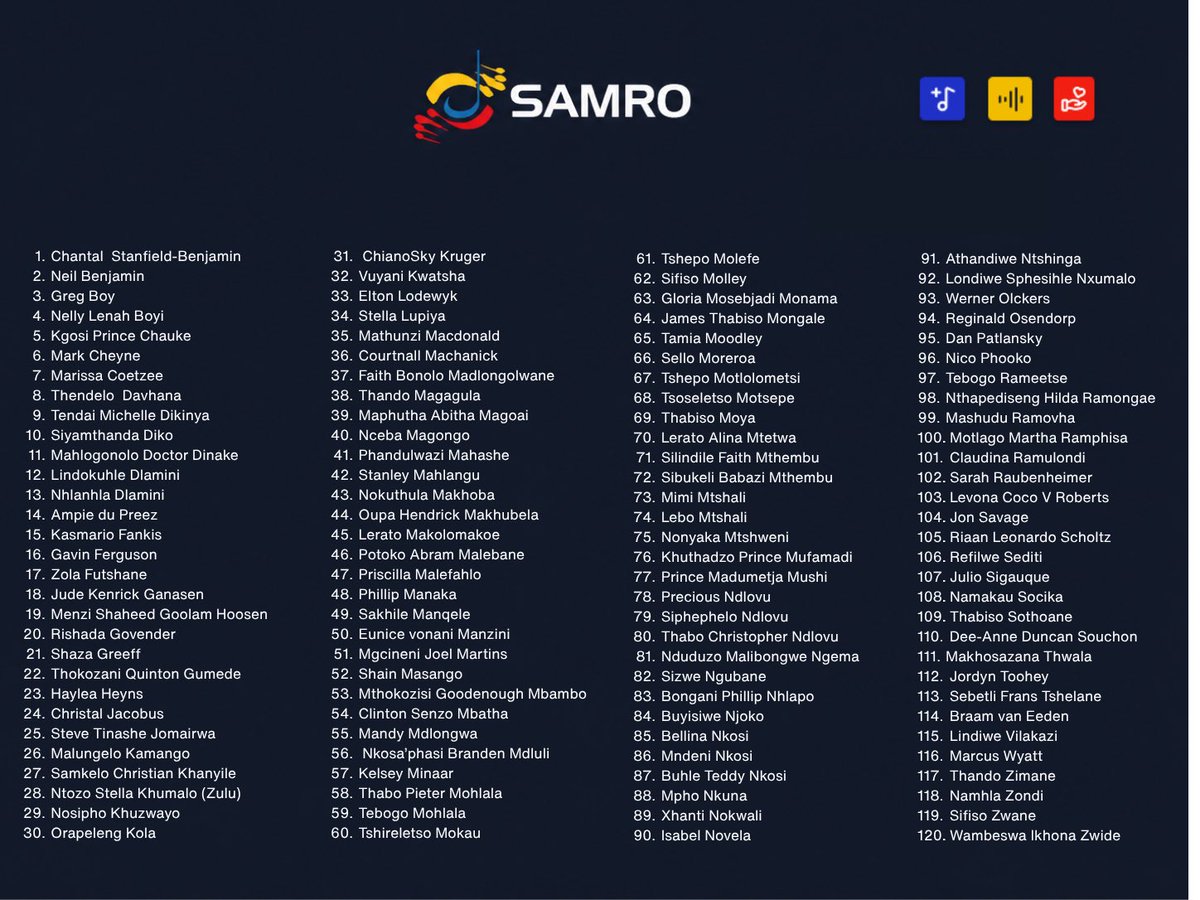 SAMRO tweet media