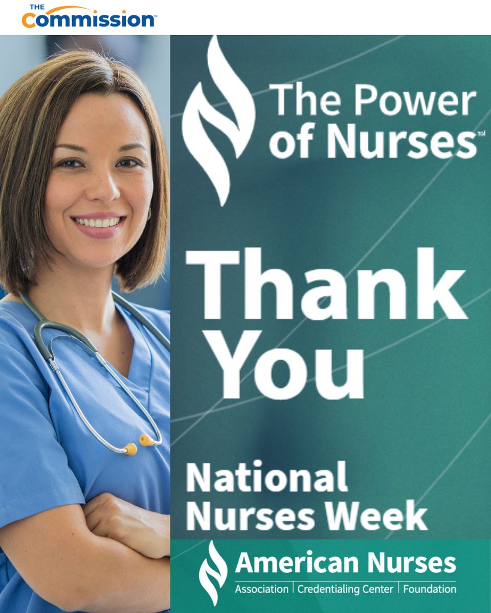 your_commission's tweet photo. Celebrate The Power of Nurses™ during National Nurses Week! The Commission™ thanks today's nurses for all their hard work and dedication, by making a difference in their clients' lives. #Nurses #ThePowerOfNurses
https://t.co/aSQ76pIxGk https://t.co/iFEUOA27ix