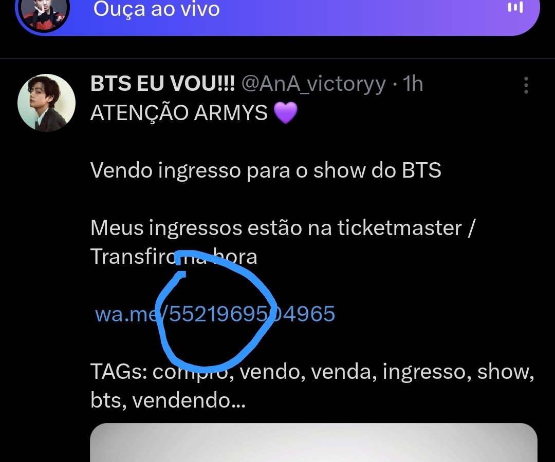 lynsantt's tweet photo. 🚨 EXPOSED: GOLPE DE INGRESSOS BTS 🚨 
🎀: Thread MUITO importante: 
1- Entrei em contato com pessoas diferentes que estavam vendendo ingressos por aqui. Vamos começar que, mensagens de vendas são praticamente IGUAIS, SEMPRE o mesmo texto:
tags: golpes, golpista, bts, ingressos https://t.co/3tFHhMr73A