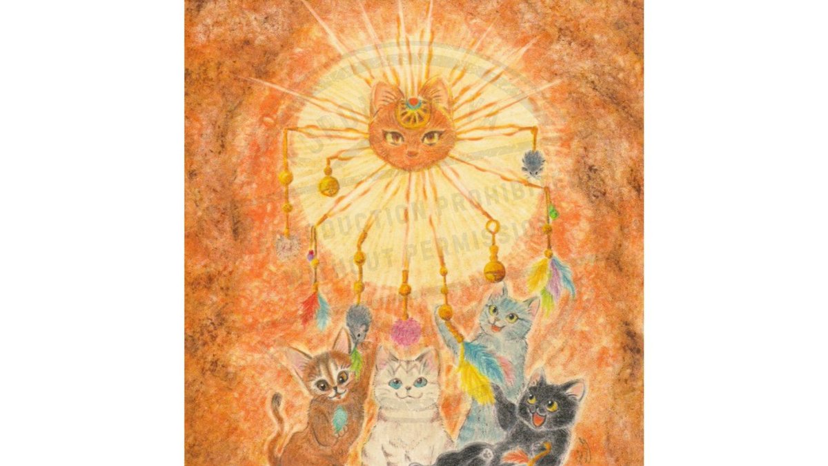 Shinobu33036's tweet photo. 2人展「ニャーソロジー〜猫神様降臨！〜」が始まって1週間が経ちました。

今回展示している私の作品についてHPにまとめています。

会場で見てくださった方にもこれから来てくださる方にも、作品をより深く見てもらえるきっかけになればうれしいです。

 HP
https://t.co/zEu9u9lWEi

会期：5/13まで https://t.co/MGW1HmRM0Q