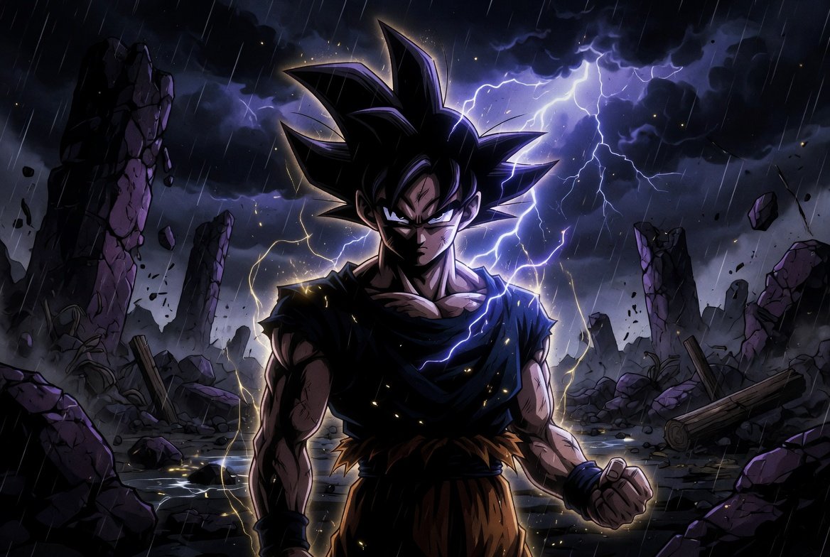 supersaiyancto's tweet photo. In the heart of a storm, a Saiyan is born ⚡️ https://t.co/5MCPseVTrO