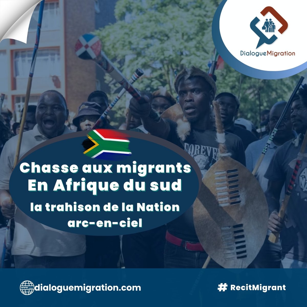 DialMigration's tweet photo. La « Nation arc-en-ciel » saigne. En Afrique du Sud, des migrants sont pourchassés, battus, expulsés, dans une indifférence glaçante. 

Derrière ces violences, une crise profonde, mais surtout une mémoire effacée : celle d’une solidarité africaine qui avait pourtant permis de vaincre l’apartheid.

Dans cet article publié sur Dialogue Migration, le journaliste @NMasbe décrypte cette tragédie contemporaine où la peur remplace l’unité, et où l’histoire semble trahie. 

Une lecture essentielle. 👉 https://t.co/wjQHDNGWVu

#RécitMigrant #DialogueMigration #AfriqueDuSud #Migration