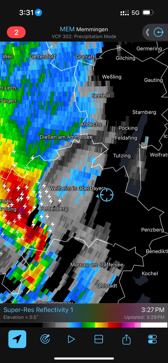 JBuchinskyWX's tweet photo. Outflow dominant supercell, 15:31 local time #gewitter @Kachelmannwettr https://t.co/zTyCk03Jd7