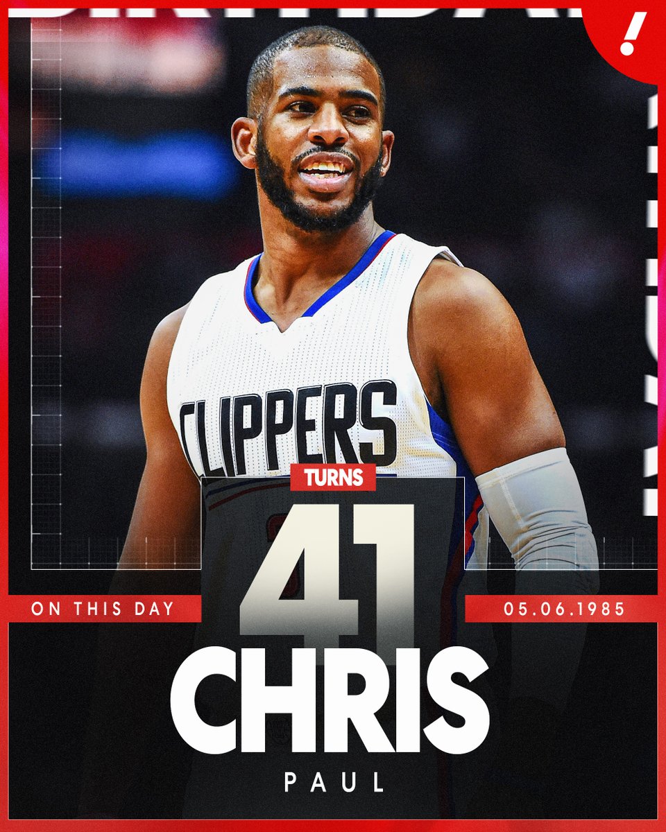 “The Point God” Chris Paul turns 41 today 🥳

▪️12x All Star
▪️11x All-NBA
▪️5x AST Champ
▪️6x STL Champ
▪️9x All-Defensive
▪️2006 ROY
▪️NBA 75th Anniversary Team
▪️21 NBA Seasons