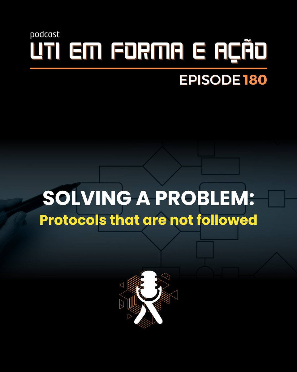 fisiosaintclair's tweet photo. Protocols organize care. So why are they often not followed in the ICU?
In this episode, we break down the real reasons for non-adherence and how to fix it in practice.
Protocol adherence and individualized care are not opposites. They’re complementary.

#utiemformaeacao https://t.co/ymUuVd7qvt