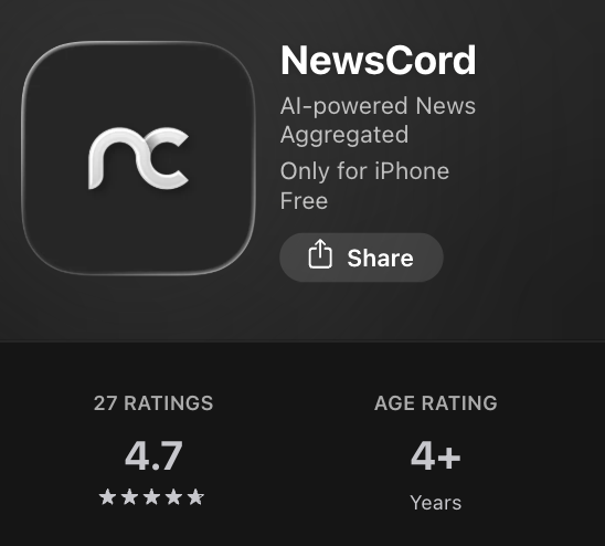 newscord_org's tweet photo. Next month, we will begin sunsetting our app and shutting down our news aggregator service.

By July, we will rebrand as a relentless media watchdog:
1. Track key metrics across key topics for every article that news outlets around the world publish
2. Send complaints easily once problematic articles are identified
3. a leaderboard of how outlets rank across key topics, e.g. Gaza genocide, Lebanon, Iran, UK politics, US politics
4. a trusted, consistent, transparent methodology for calculating "bias scores". Repeatable analysis is the key here

What this means
Those who have our app downloaded, eventually, the news on there will be stale. 

We are doubling down on what we think the world really needs: the media class held accountable. Not just another media aggregator with coverage differences.

Now is the best time to give us suggestions. We're not going away. On the contrary, we're taking our learnings and coming back stronger than ever.