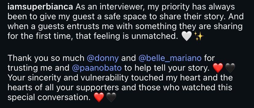 the trauma buti a history has been made lol but donbelle’s ate b 🤍🥹 thank you for this!