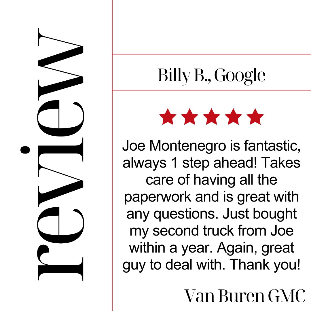 VanBurenAuto's tweet photo. Thank you, Billy! We’re glad Joe provided great service and appreciate your continued support! https://t.co/xOvrLUt1YE