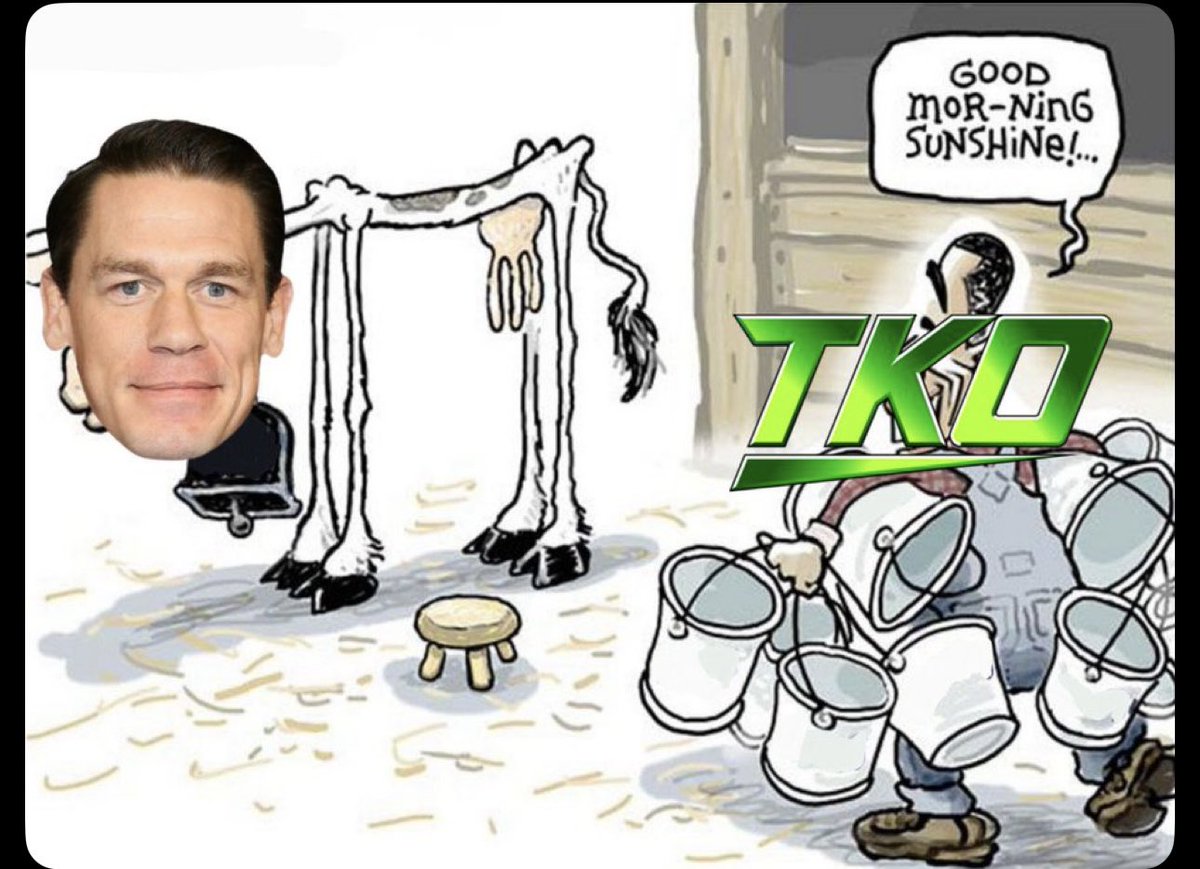 LORDCOSMOERA's tweet photo. @JohnCena Crazy how you selling out now to be a mascot for TKO https://t.co/FRVbYBoloR