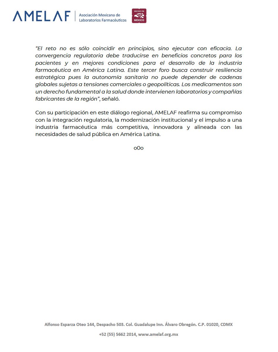 Asociación Mexicana de Laboratorios Farmacéuticos tweet media