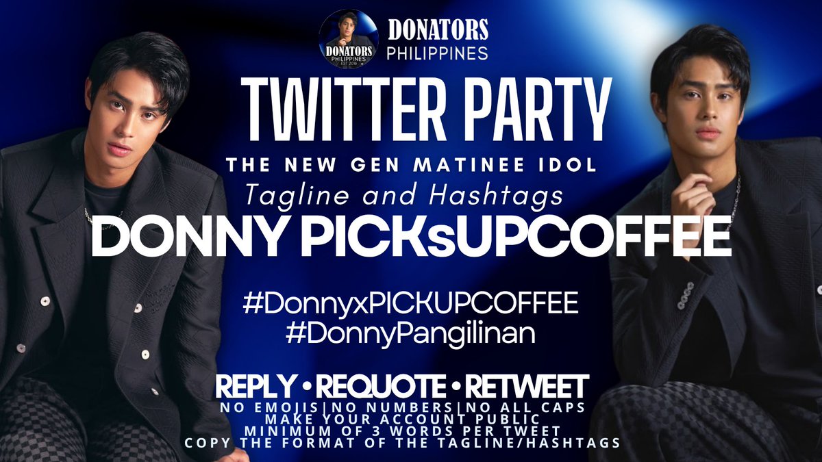 TODAY NA ‘TO 👀☕

Donny x PICKUP is dropping new content later and we need all your energy. Let’s bring back the trend and make it even bigger. 

Invite your fandoms, tweet, repost, and engage. Don’t forget to follow PICKUP COFFEE accounts too.💚

DONNY PICKsUPCOFFEE