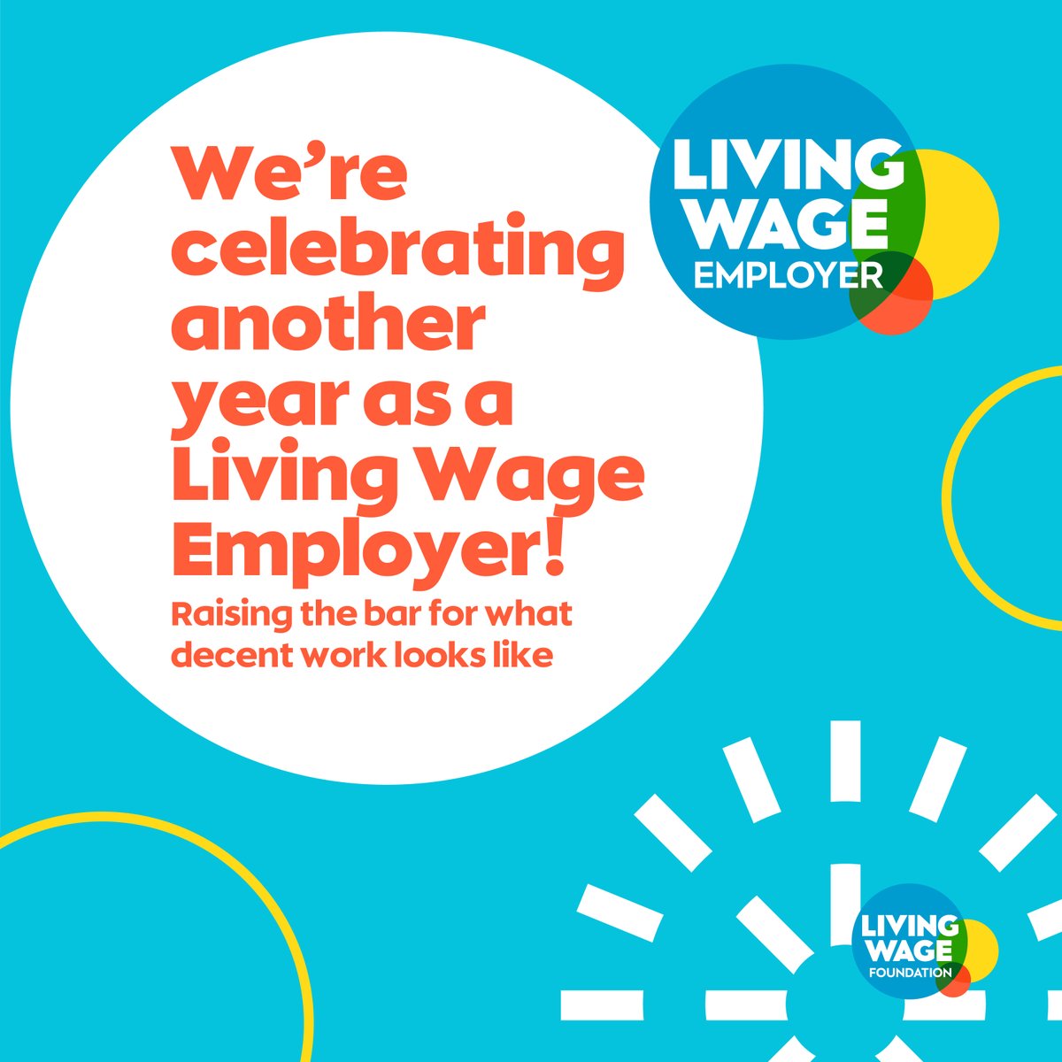 MakeMeAPlan's tweet photo. We’re celebrating our @LivingWageUK anniversary today. 

Proud to support a movement that’s put over £4bn back into workers’ pockets over the last 25 years. 
#LivingWageEmployer #FairPay #MakeMeAPlan https://t.co/H72KcTUWk0