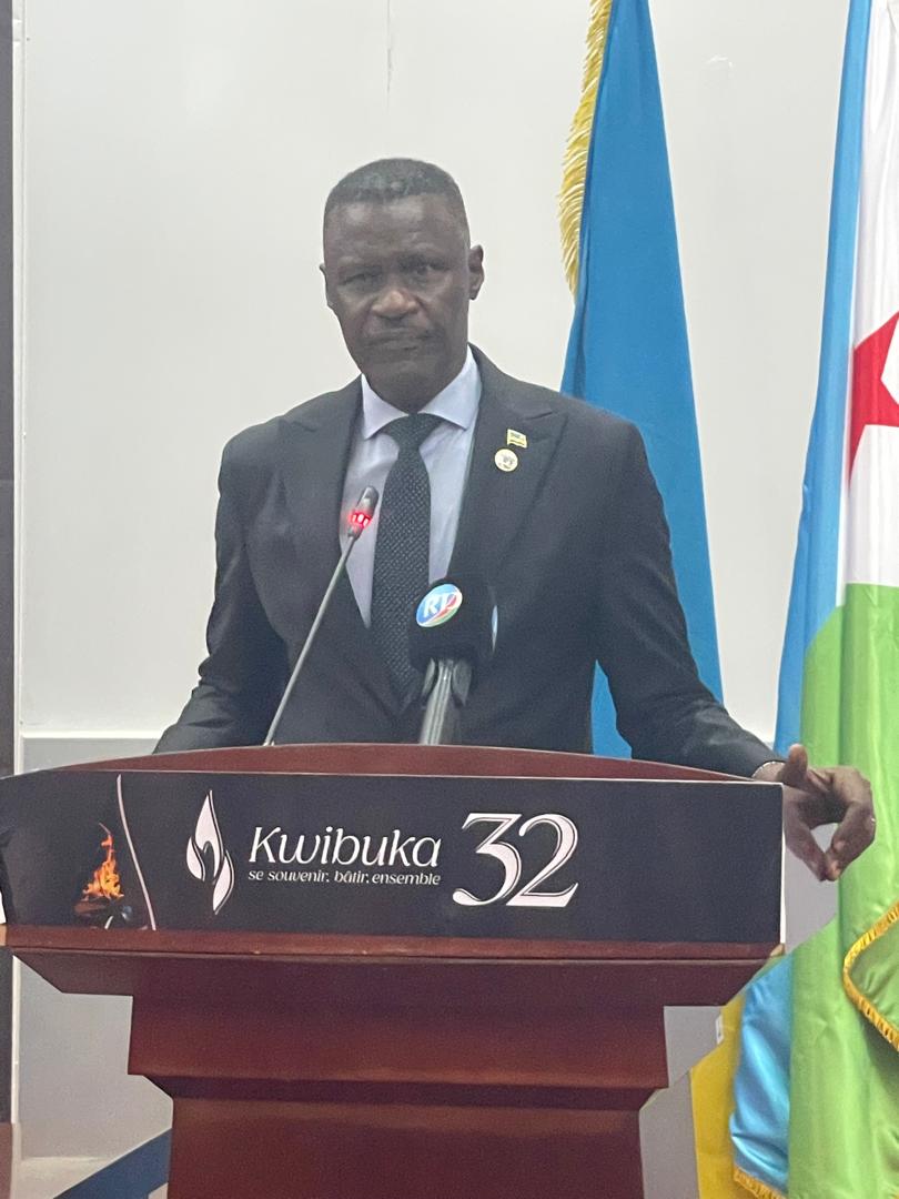 PalaisduPeuple's tweet photo. Dans la matinée du jeudi 23 avril 2026, trente deux ans après l'une des tragédies les plus sombres du XXe siècle, Djibouti s'est joint à la République du Rwanda pour rendre hommage aux victimes du génocide perpétré contre les Tutsis en 1994 a eu lieu au Palais du Peuple. https://t.co/qSQgGSz0TS