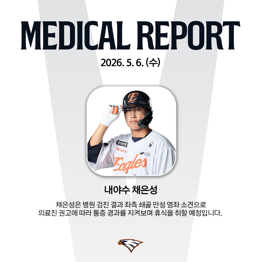 내야수 채은성 #메디컬리포트