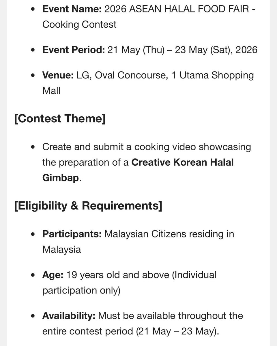 😭 enter then make nutella mustard gimbap
Auto kena disqualify