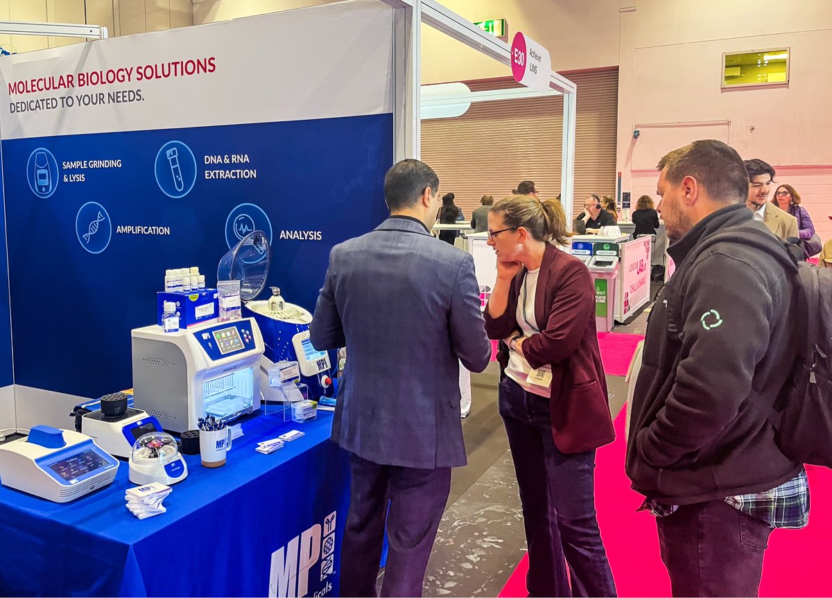 mpbiomedicals's tweet photo. We are at #LondonLabLive this week.
📍 Booth E32 | ExCeL London
We are talking #sampleprep all day, from lysis to analysis, real workflows and real challenges. Come by and tell us how you do it. 👋 https://t.co/Pe7Q4QBjYE
