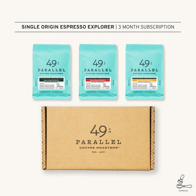 49thcoffee's tweet photo. SINGLE ORIGIN ESPRESSO EXPLORER | 3 MONTH SUBSCRIPTION https://t.co/kYLBPAvynf
