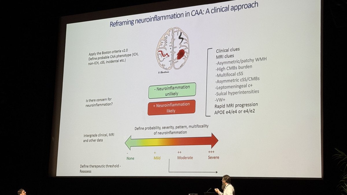 iCAAassociation's tweet photo. 🚨🧠 happening now: exciting session on CAA on the intersection between stroke, neurodegeneration x neuroinflammation covering a large spectrum of CAA from ICH to degeneration, neuroinflammation, iatrogenic forms and back! Thought provoking session. #ESOC2026 https://t.co/atB2CUruYl