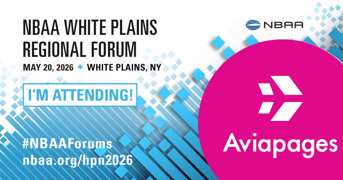 AviapagesCom's tweet photo. Looking forward to the @NBAA White Plains Regional Forum!

If you’ll be there, come meet the Aviapages team and let’s connect 

Drop us a message to set up a quick meeting or choose the best time https://t.co/ARXrFFTMdn https://t.co/skuipNR9d7