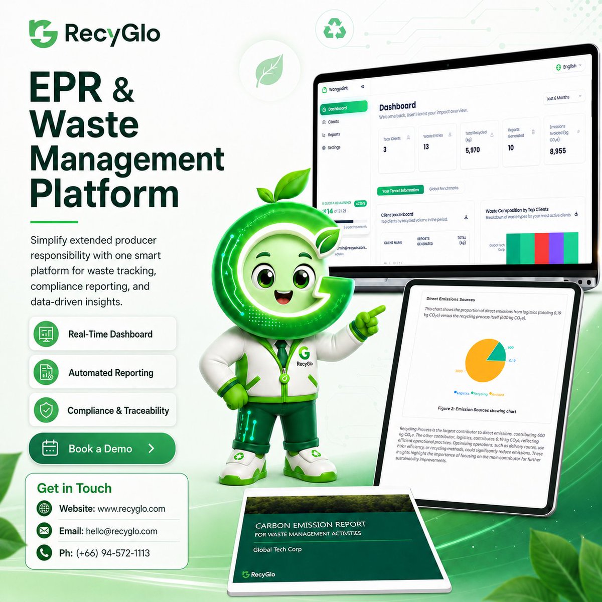 RecygloW's tweet photo. Smarter EPR &amp; waste management for businesses across Asia Pacific. https://t.co/itJUGAanRo