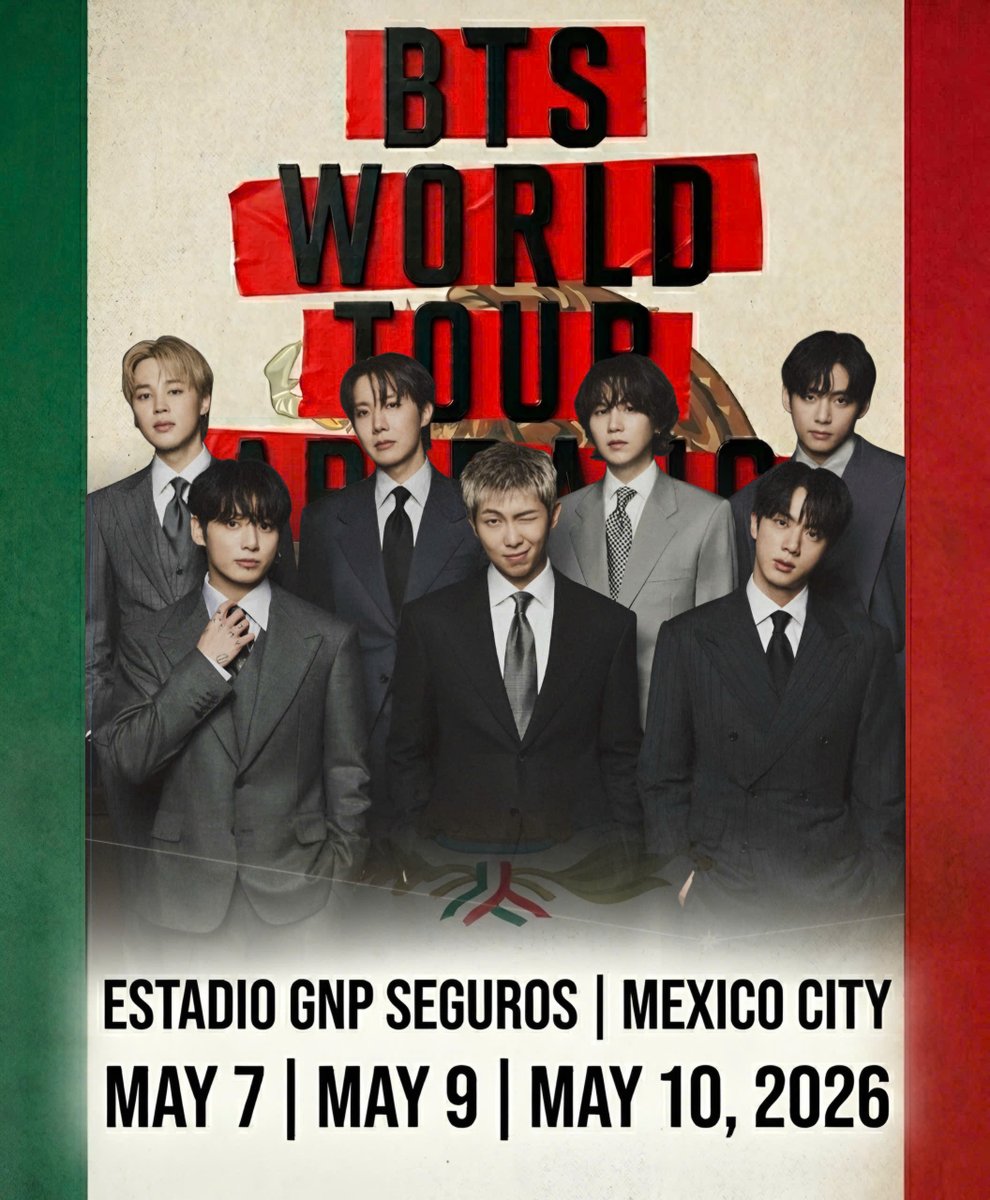 I’ll be updating livestream links for BTS’s concert in Mexico (May 7, 9, 10) right in the comments under this post.
⏰ Time:
In CST:
🔹7 May - 8 PM 
🔹9 May - 8 PM
🔹10 May - 8 PM
In KST:
🔸8 May - 11 AM
🔸10 May - 11 AM
🔸11 May - 11 AM

Save this post so you don’t miss it 💜